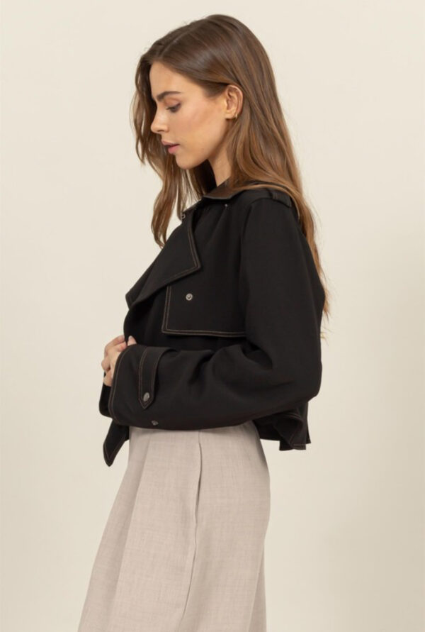 Cali Cropped Trench - Image 2